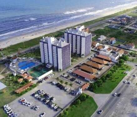 Apto Resort Cambuhy Frente Mar Piscina Academia 马蒂尼奥斯 外观 照片