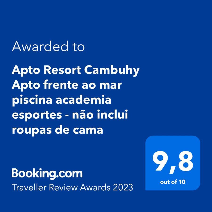 Apto Resort Cambuhy Frente Mar Piscina Academia 马蒂尼奥斯 外观 照片